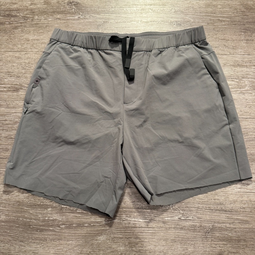 Figs pro Shorts Adult Large Gray Drawstring Cutoff Casual Stretch Performance
